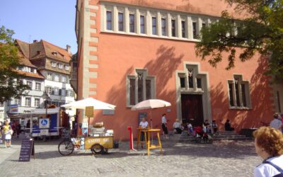 Sudpol KaffeeRad auf dem Wochenmarkt Ravensburg.
